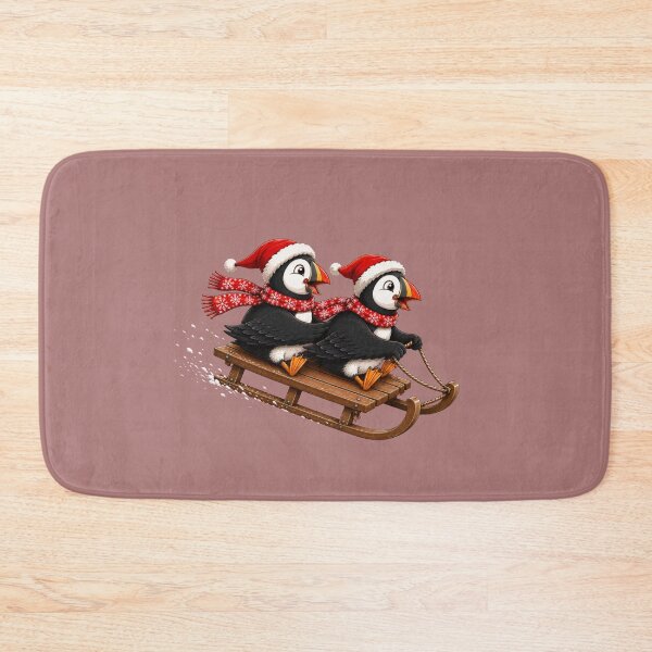 Item preview, Puffins on Sled designed and sold by Konvero.