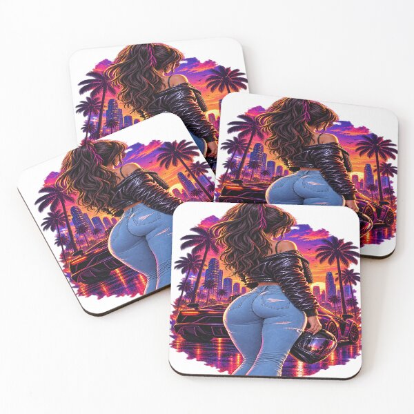 Artikelvorschau, Neon City Girl Supercar Streetwear entworfen und verkauft von VYBORA Studio.