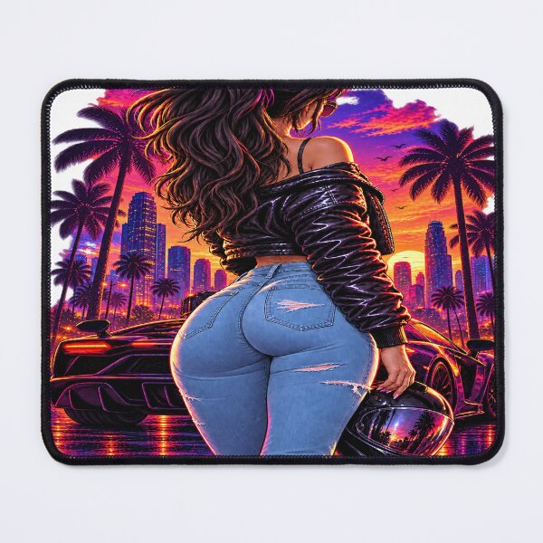 Item preview, Neon City Girl Supercar Streetwear designed and sold by VYBORA Studio.