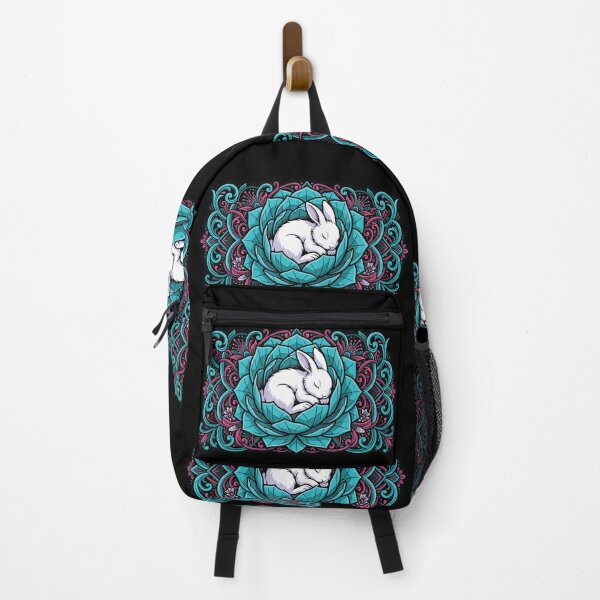 Item preview, Cute Sleeping Bunny Lotus Flower Vector Graphic Art designed and sold by ZUMERI.