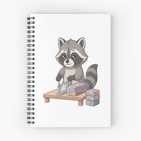 Item preview, Cute Raccoon Making Homemade Soap designed and sold by Ella_Sketch.