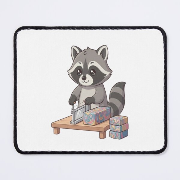 Item preview, Cute Raccoon Making Homemade Soap designed and sold by Ella_Sketch.