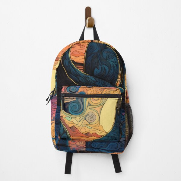 Item preview, Cat sitting on a rock at the beach, abstract designed and sold by MakeLifeFun.