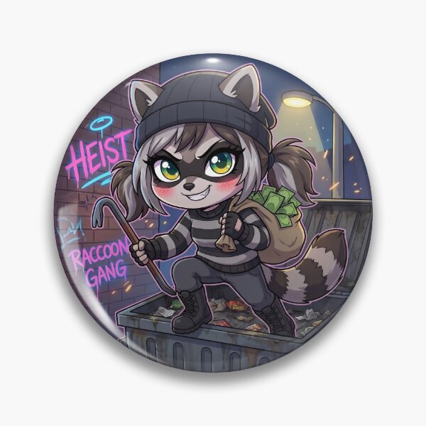 Item preview, Night Heist Burglar Raccoon - Alley Money Sack Chibi designed and sold by CaliLuminos.