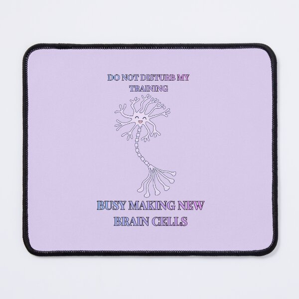 Item preview, Busy making new brain cells (lilac) designed and sold by The Migraine Enlightenment.