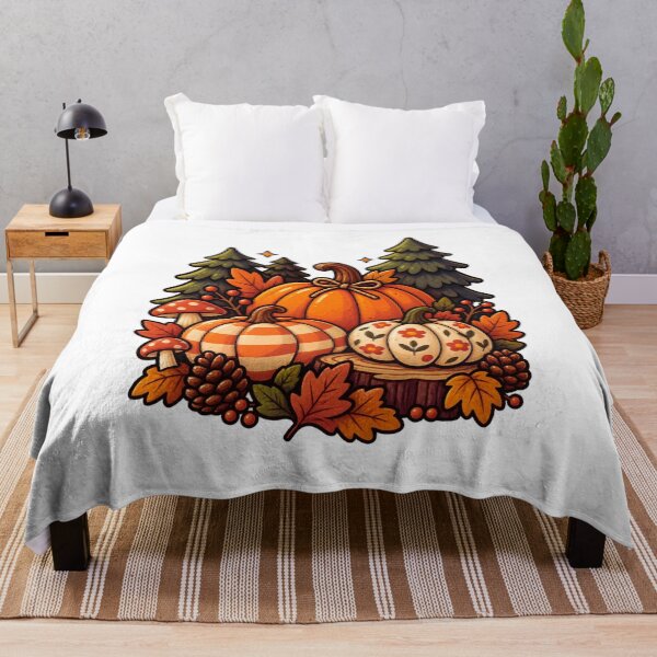 Item preview, Autumn Forest Pumpkins designed and sold by LuveraxArt.