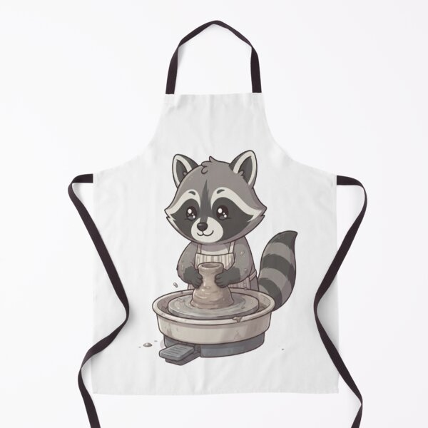 Item preview, Cute Raccoon Pottery Clay Wheel designed and sold by Ella_Sketch.