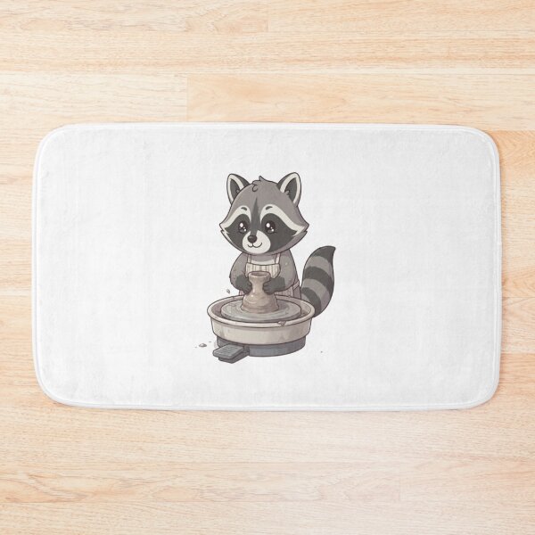 Item preview, Cute Raccoon Pottery Clay Wheel designed and sold by Ella_Sketch.