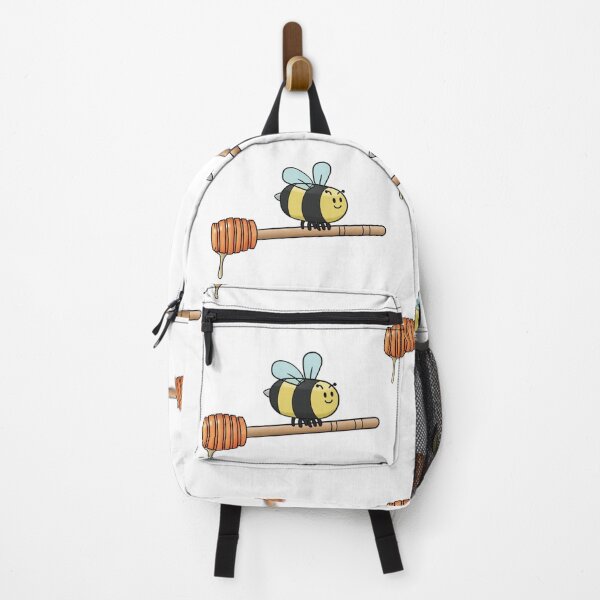 Item preview, Cute Cartoon Bumblebee Carrying Honey Dipper Illustration designed and sold by The Soapiest Goat.