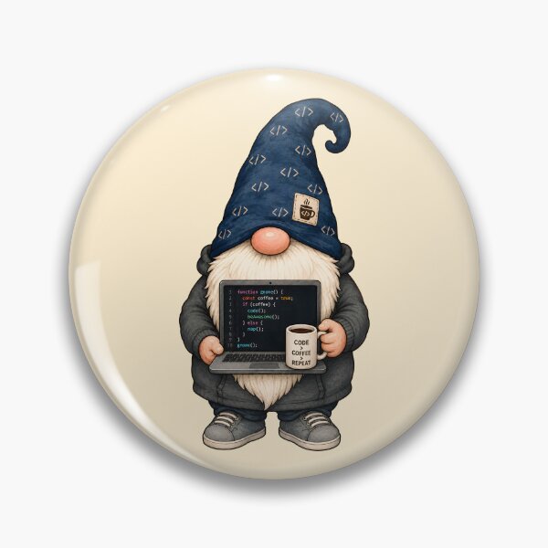 Artikelvorschau, Code Coffee Repeat IT Gnome Programmierer Humor entworfen und verkauft von Victor Shadehorn.
