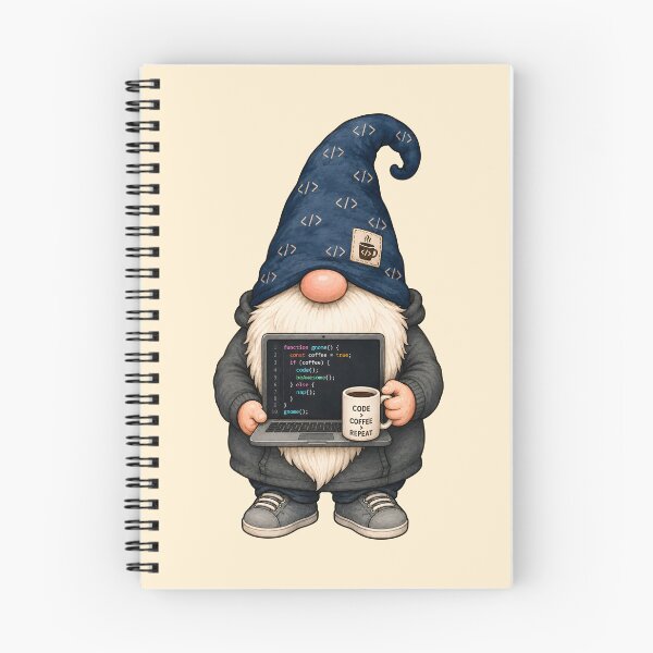 Item preview, Codificar Café Repetir Humor de programadores de TI Gnomo designed and sold by Victor Shadehorn.