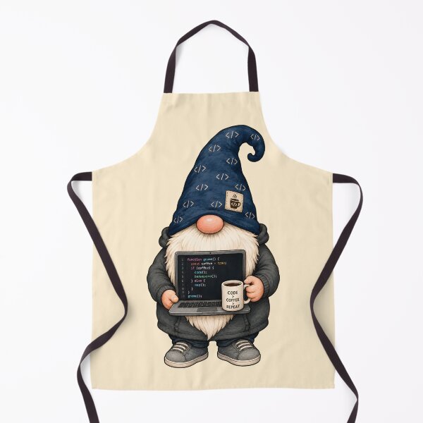 Artikelvorschau, Code Coffee Repeat IT Gnome Programmierer Humor entworfen und verkauft von Victor Shadehorn.