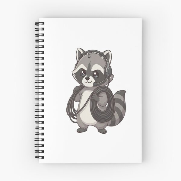 Item preview, Cute Raccoon Audio Tech Headset designed and sold by Ella_Sketch.