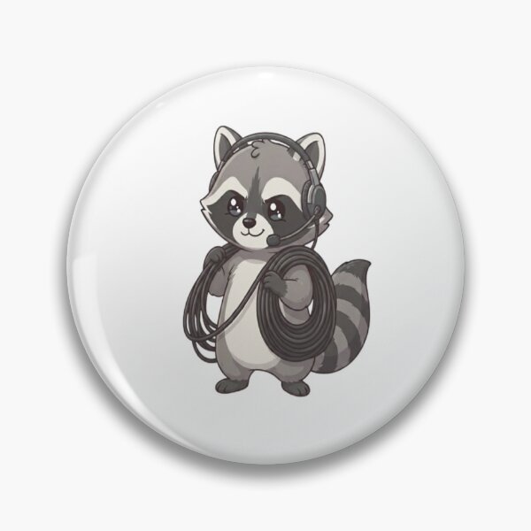 Item preview, Cute Raccoon Audio Tech Headset designed and sold by Ella_Sketch.