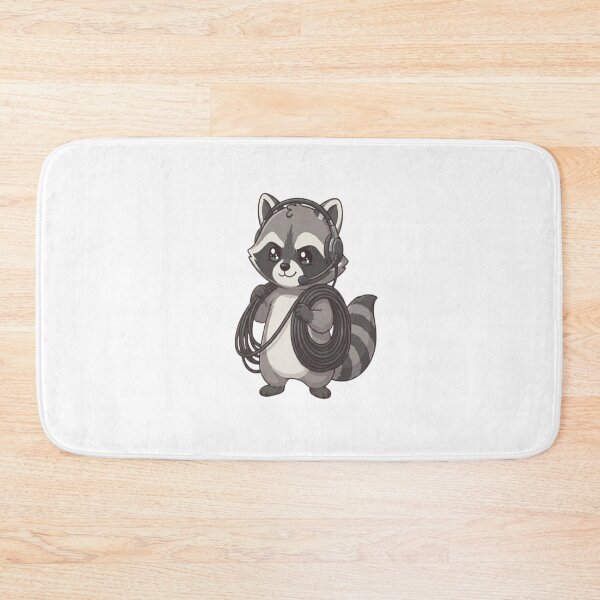 Item preview, Cute Raccoon Audio Tech Headset designed and sold by Ella_Sketch.