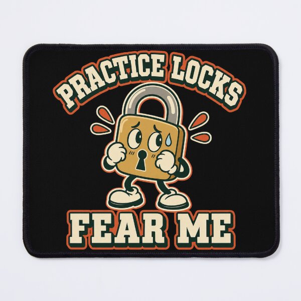 Item preview, Practice Locks Fear Me - Funny Lockpicker Mascot Design designed and sold by PWD-Design.