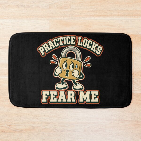 Item preview, Practice Locks Fear Me - Funny Lockpicker Mascot Design designed and sold by PWD-Design.