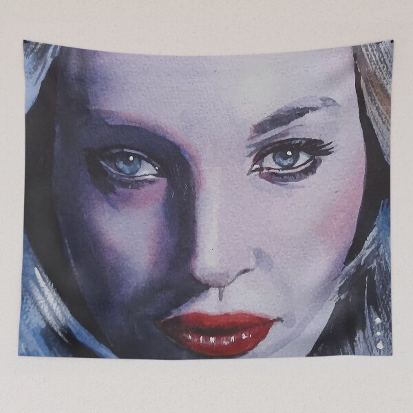 Item preview, The Real Snow Queen Watercolor Portrait designed and sold by SlavaArt.