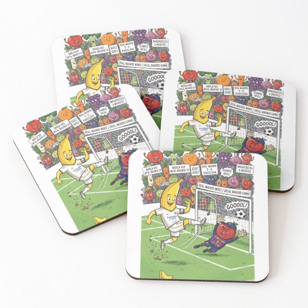 Item preview, Real Madrid Fruit Goal El Clasico Cartoon designed and sold by annaarthk.