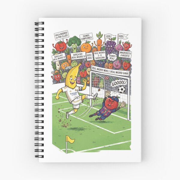 Item preview, Real Madrid Fruit Goal El Clasico Cartoon designed and sold by annaarthk.