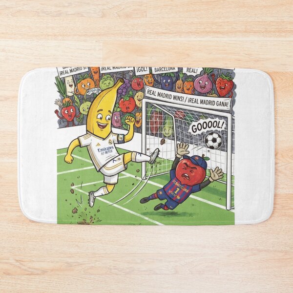 Artikelvorschau, Real Madrid, Fruit Goal, El Clasico, Cartoon entworfen und verkauft von annaarthk.