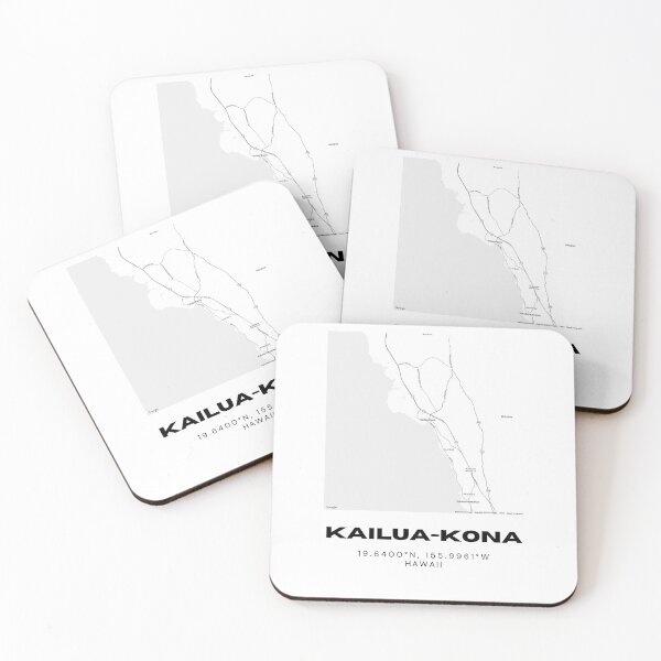 Item preview, Kailua-Kona Hawaii Minimalist City Map designed and sold by RM-Journey.