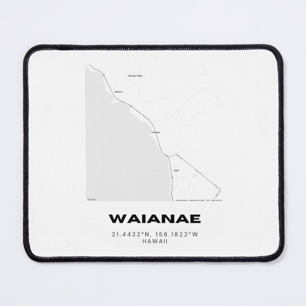 Item preview, Waianae Hawaii Minimalist City Map designed and sold by RM-Journey.