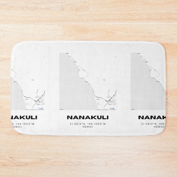 Item preview, Nanakuli Hawaii Minimalist Map designed and sold by RM-Journey.