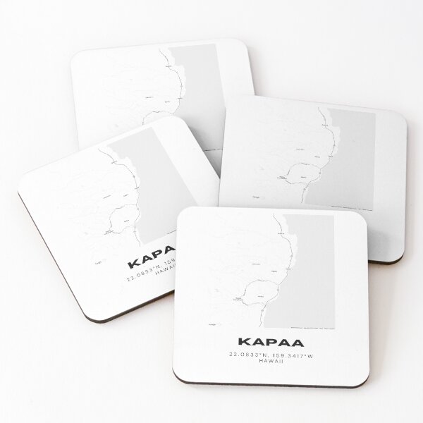 Item preview, Mapa minimalista de la ciudad de Kapaa Kauai designed and sold by RM-Journey.
