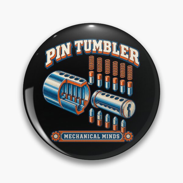 Item preview, Pin Tumbler Mechanical Minds - Lockpicking Diagram Design designed and sold by PWD-Design.