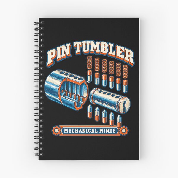 Item preview, Pin Tumbler Mechanical Minds - Lockpicking Diagram Design designed and sold by PWD-Design.