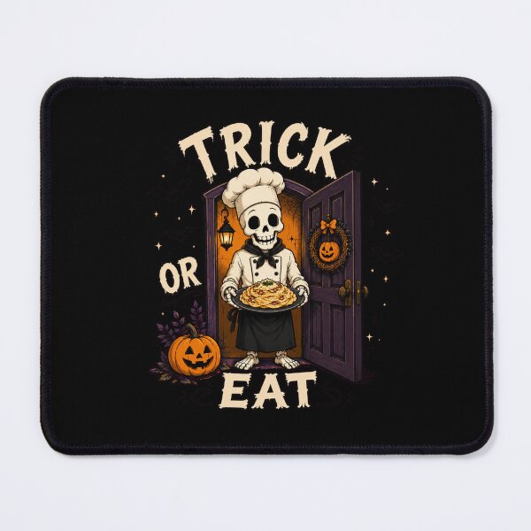 Item preview, Trick or Eat Skeleton cook designed and sold by Konvero.