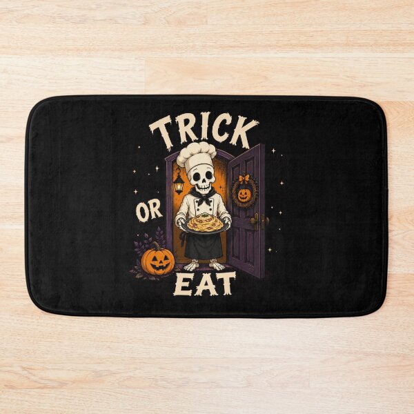 Item preview, Trick or Eat Skeleton cook designed and sold by Konvero.