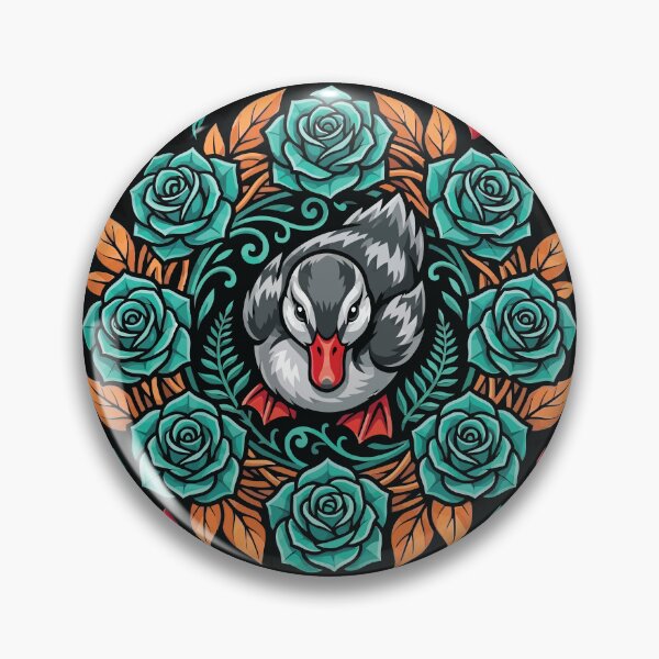 Item preview, Cute Duck Floral Rose Wreath Vector Graphic Art designed and sold by ZUMERI.