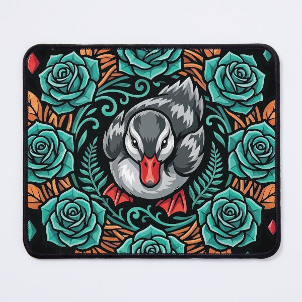 Item preview, Cute Duck Floral Rose Wreath Vector Graphic Art designed and sold by ZUMERI.