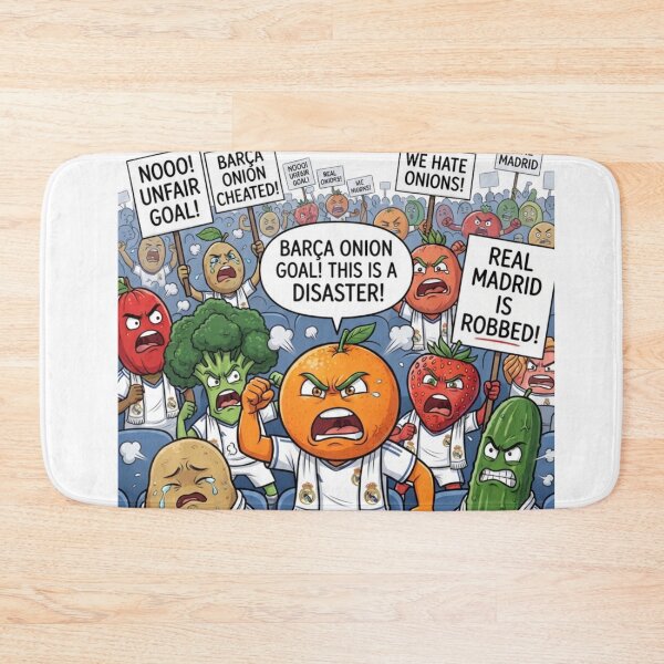Item preview, Funny FCB Onion Goal Football Cartoon Design designed and sold by annaarthk.