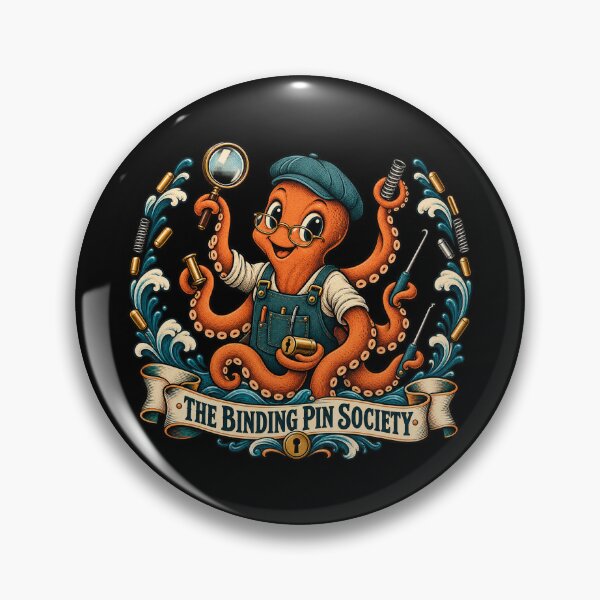 Item preview, The Binding Pin Society - Octopus Locksport Mascot designed and sold by PWD-Design.