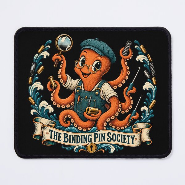 Item preview, The Binding Pin Society - Octopus Locksport Mascot designed and sold by PWD-Design.