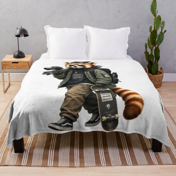 Item preview, Cool Red Panda Skateboarder and Photographer designed and sold by Snurly.