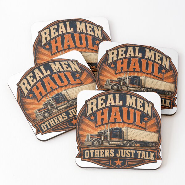 Item preview, Real Men Haul Others Just Talk - Trucker Gift designed and sold by Haque Desigens.