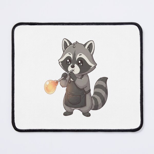 Item preview, Cute Raccoon Glassblowing Molten Glass designed and sold by Ella_Sketch.