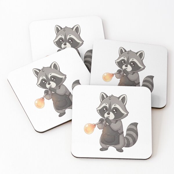 Item preview, Cute Raccoon Glassblowing Molten Glass designed and sold by Ella_Sketch.