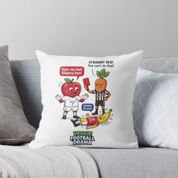 Item preview, Funny Soccer Red Card Vegetable Cartoon designed and sold by annaarthk.