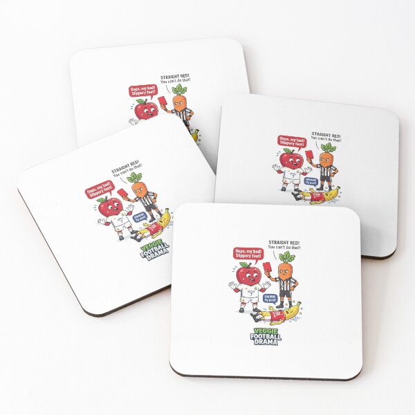 Item preview, Funny Soccer Red Card Vegetable Cartoon designed and sold by annaarthk.