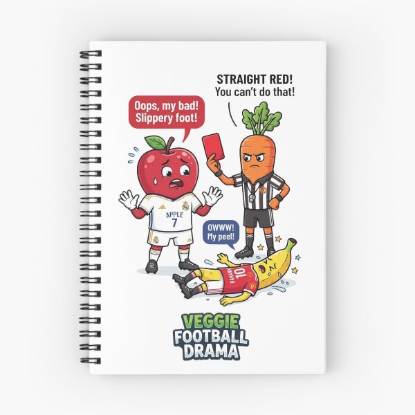 Item preview, Funny Soccer Red Card Vegetable Cartoon designed and sold by annaarthk.