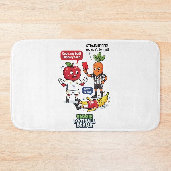 Item preview, Funny Soccer Red Card Vegetable Cartoon designed and sold by annaarthk.