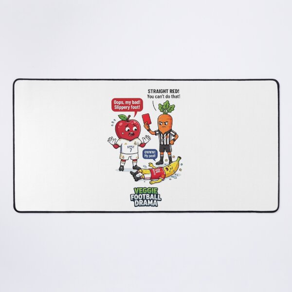Item preview, Funny Soccer Red Card Vegetable Cartoon designed and sold by annaarthk.