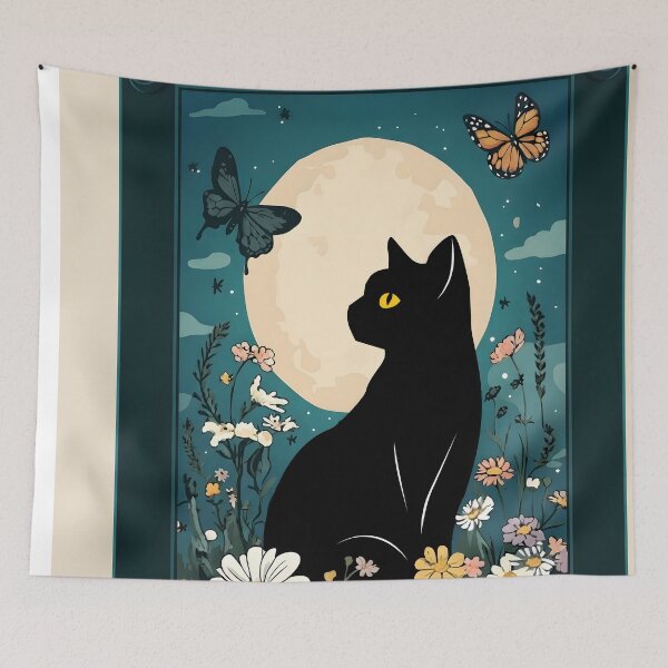 Item preview, Witchy Black Cat Tarot | The Cat - Tarot Edition  designed and sold by PurrfectHome.