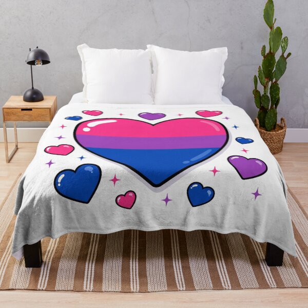 Item preview, Bi Heart with Mini Hearts designed and sold by Left-Wing-Humor.