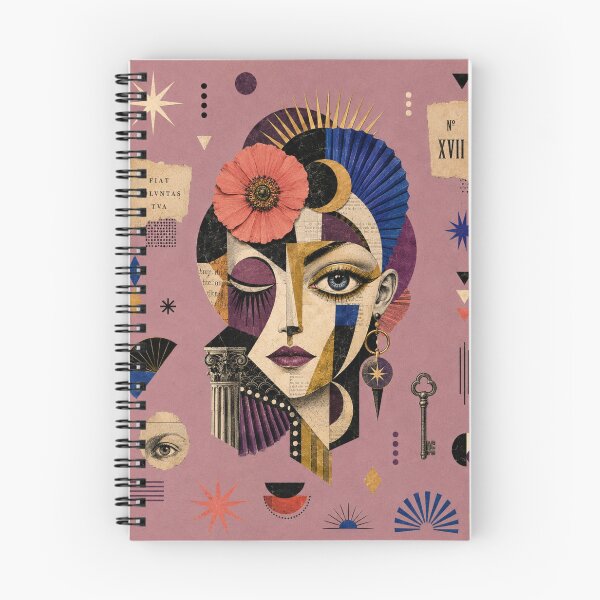 Item preview, Moonflower Oracle — Surreal Dada Art Deco Collage designed and sold by MarksBook.